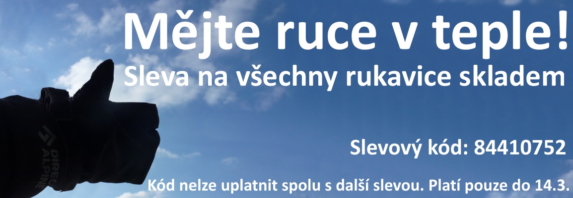 rukavice a obloha